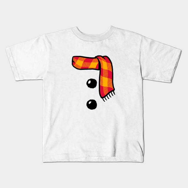 Snowman Costume Kids Shirt Christmas Gift Santa Claus TShirt Kids T-Shirt by vo_maria